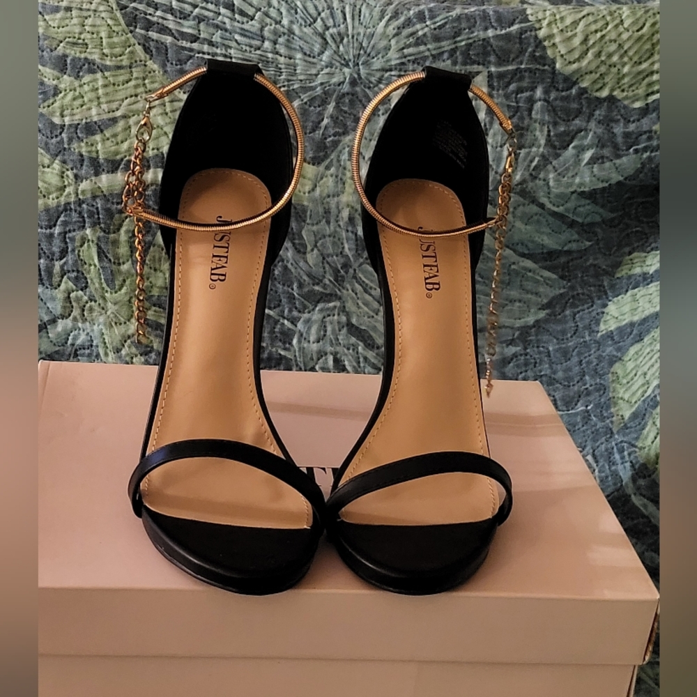 Teana Black Dress Sandals